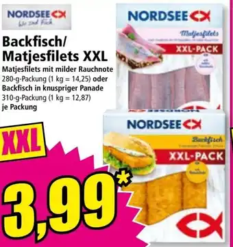 Norma Backfisch/ Matjesfilets XXL Angebot