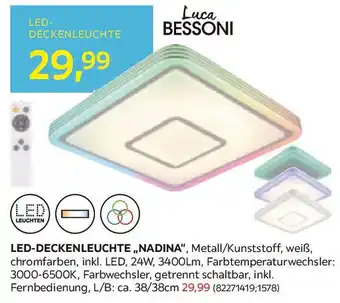 Möbelix Led-deckenleuchte „nadina Angebot