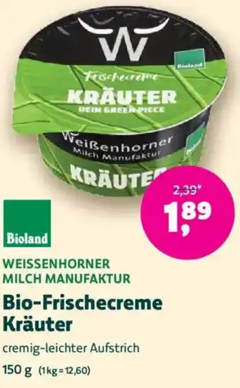 Denn's Biomarkt Bio-Frischecreme Kräuter Angebot