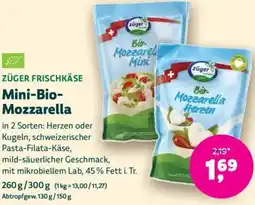 Denn's Biomarkt Mini-Bio- Mozzarella Angebot