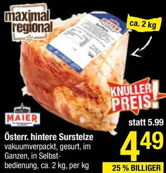 Maximarkt Österr. hintere Surstelze Angebot