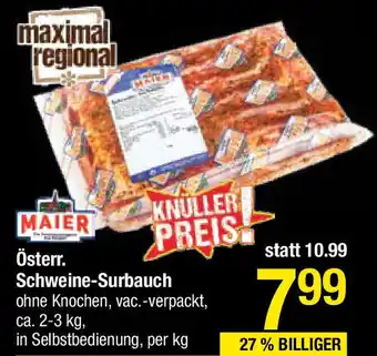 Maximarkt Österr Schweine-Surbauch Angebot