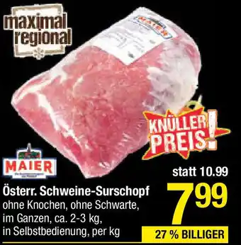 Maximarkt Österr. Schweine-Surschopf Angebot