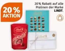 Müller auf alle Pralinen der Marke LINDT Angebot