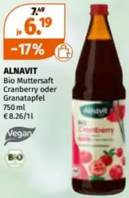 Müller ALNAVIT Bio Muttersaft Cranberry oder Granatapfel Angebot