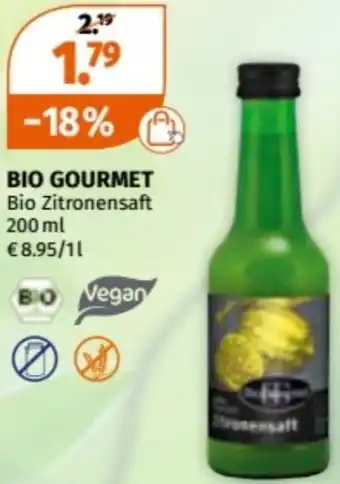 Müller BIO GOURMET Bio Zitronensaft Angebot