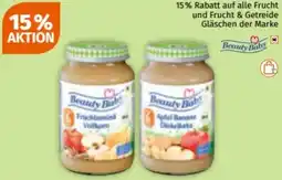 Müller auf alle Frucht und Frucht & Getreide Gläschen der Marke Beauty Bab Angebot