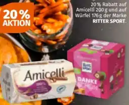 Müller auf Amicelli und auf Würfel  der Marke RITTER SPORT Angebot