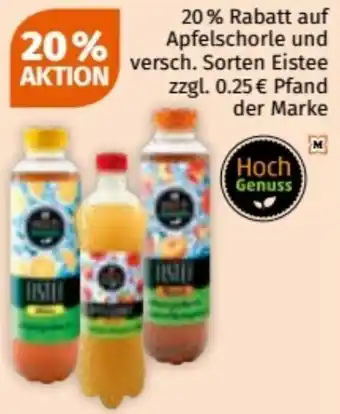 Müller auf Apfelschorle der Marke Hoch Genuss Angebot