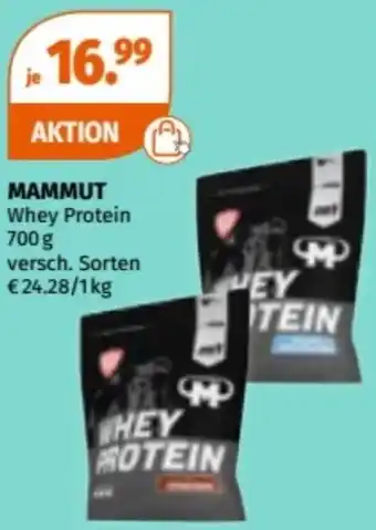 Müller MAMMUT Whey Protein Angebot