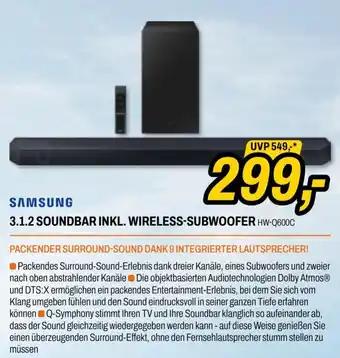 Expert Samsung 3.1.2 soundbar inkl. wireless-subwoofer Angebot