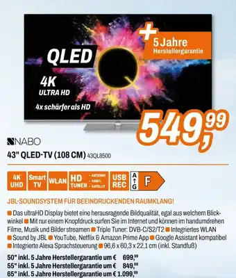 Expert NABO 43" QLED-TV Angebot