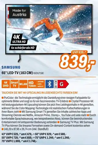 Expert SAMSUNG 65" Led-TV Angebot