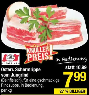 Maximarkt Österr. Schermrippe vom Jungrind Angebot