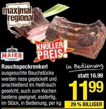 Maximarkt Rauchspeckrenkerl Angebot