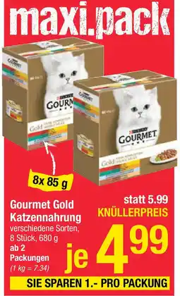 Maximarkt Gourmet Gold Katzennahrung Angebot