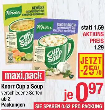 Maximarkt Knorr Cup a Soup Angebot