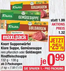 Maximarkt Knorr Suppenwürfel Klare Suppe, Gemüsesuppe Angebot