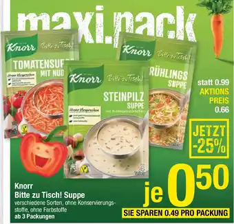 Maximarkt Knorr Bitte zu Tisch! Suppe Angebot