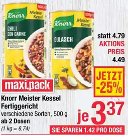 Maximarkt Knorr Meister Kessel Fertiggericht Angebot