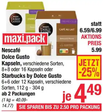 Maximarkt Nescafé Dolce Gusto Kapseln Angebot