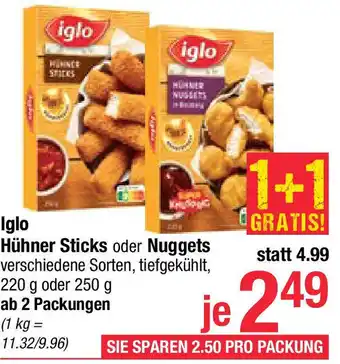 Maximarkt Hühner Sticks oder Nuggets Angebot