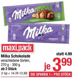 Maximarkt Milka Schokolade Angebot