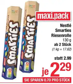 Maximarkt Nestlé Smarties Riesenrolle Angebot