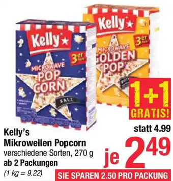 Maximarkt Kelly's Mikrowellen Popcorn Angebot