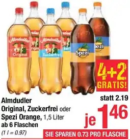 Maximarkt Almdudler Original, Zuckerfrei oder Spezi Orange Angebot