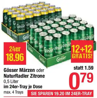 Maximarkt Gösser Märzen oder NaturRadler Zitrone Angebot