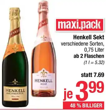 Maximarkt Henkell Sekt Angebot