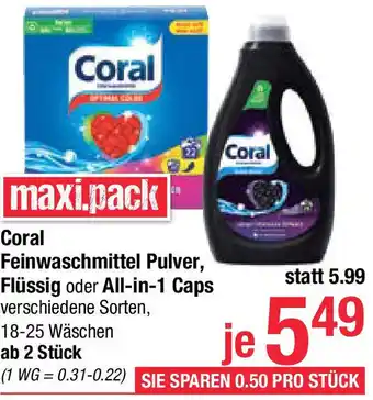 Maximarkt Feinwaschmittel Pulver, Flüssig oder All-in-1 Caps Angebot