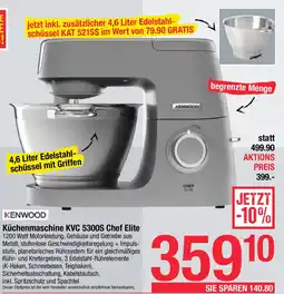 Maximarkt Küchenmaschine KVC 5300S Chef Elite Angebot