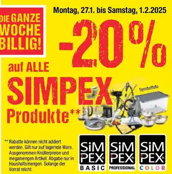 Maximarkt auf ALLE SIMPEX Produkte Angebot