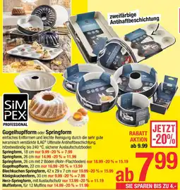 Maximarkt Gugelhupfform oder Springform Angebot