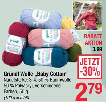 Maximarkt Gründl Wolle,,Baby Cotton Angebot