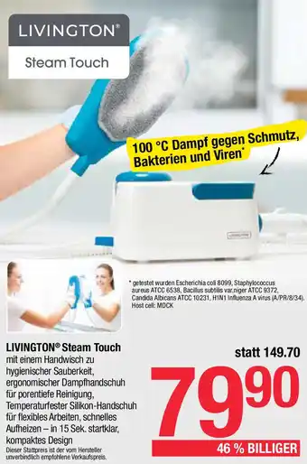 Maximarkt LIVINGTON Steam Touch Angebot