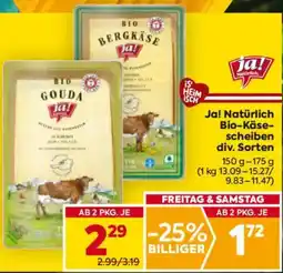 Billa Bio-Käse- scheiben Angebot