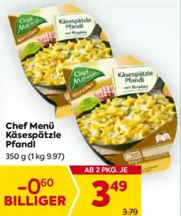 Billa Chef Menü Käsespätzle Pfandi Angebot