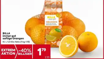 Billa BILLA immer gut saftige Orangen Angebot