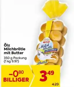 Billa Milchbrötle mit Butter Angebot