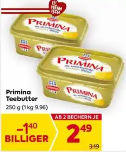 Billa Primina Teebutter Angebot