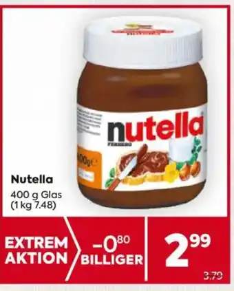 Billa Nutella Angebot