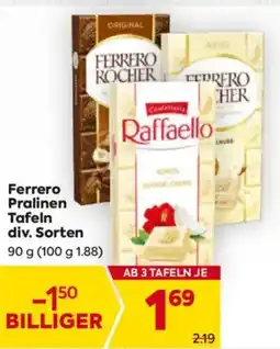 Billa Ferrero Pralinen Tafeln Angebot