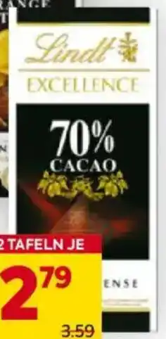 Billa Lindt excellence cacao Angebot