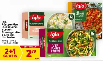 Billa Röstgemüse, Ideenküche, Butter Angebot