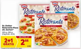 Billa Dr. Oetker Ristorante Pizza Angebot