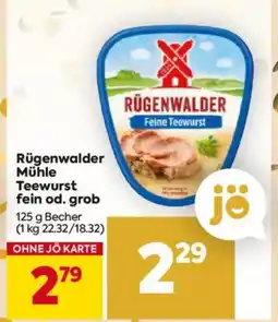 Billa Rügenwalder Mühle Teewurst fein od. grob Angebot