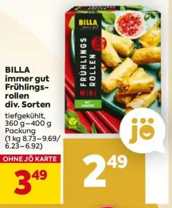 Billa Billa immer gut frühlings-rollen Angebot